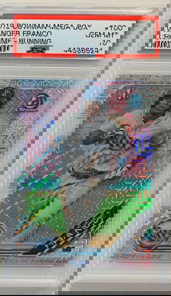 Wander Franco 2019 Bowman Mega Box Chrome Refractor PSA 10 gem mint