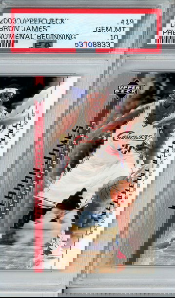 LEBRON JAMES 2003 Upper Deck Phenomenal Beginning #19 PSA 10 Gem Mint Cavs Lakers Heat
