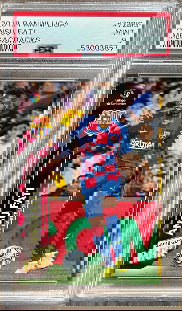 2019 Panini Liga Megacracks #72BIS Ansu Fati PSA 9