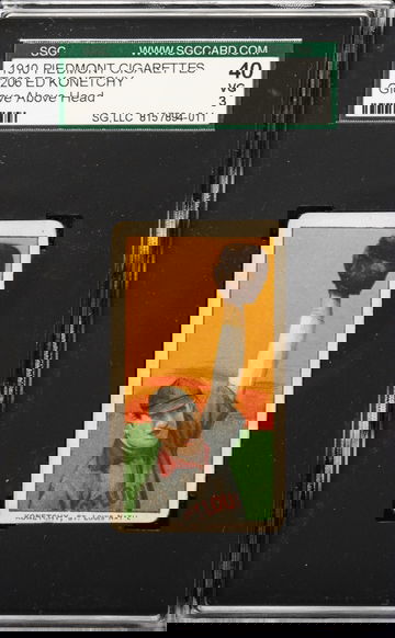 1910 T206 Piedmont 350 Ed Konetchy St. Louis Cardinals SGC 40 VG 3