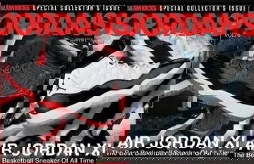$29.98 = Lot of 2 SLAM Magazine Kicks: Nike Michael Air Jordans XI Retro 11 Black Breds & Concords Volume 6 