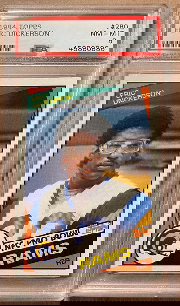 Eric Dickerson 1984 Topps RC PSA 8