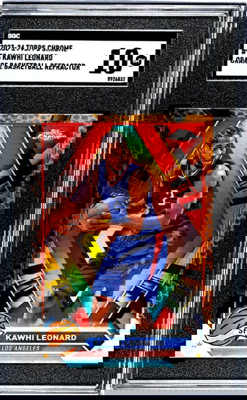 2023-24 Topps Chrome #93 Kawhi Leonard Orange BB Ref. SGC 10