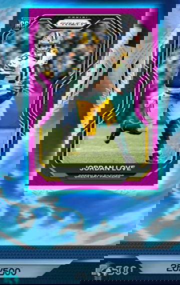2020 Prizm Purple Panini Blitz Jordan Love /500