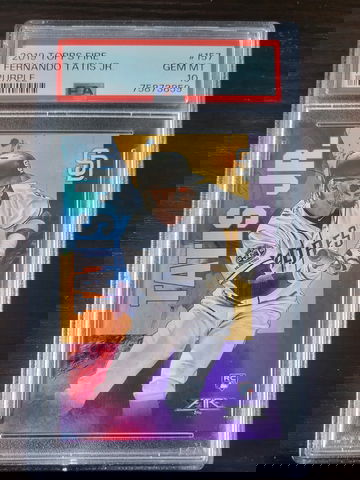 2019 Topps Fire Fernando Tatis Jr Purple RC /99 PSA 10 GEM-MINT