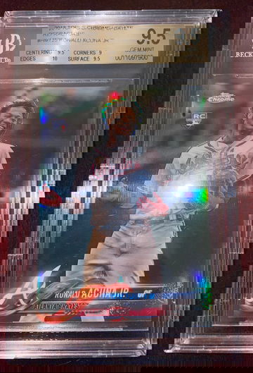 2018 Topps Chrome Update Ronald Acuna Jr Refractor #/250 Rare Rookie BGS Gem Mint