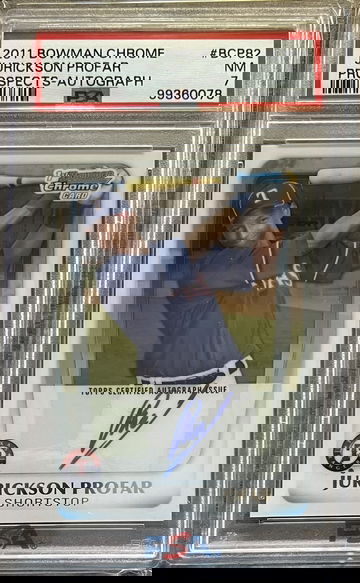 2011 Bowman Chrome Prospects Auto Jurickson Profar #BCP82 RC Rangers Padres MLB