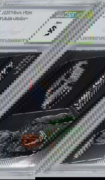 	 2020 PRIZM Nascar Velocity BUBBA WALLACE #80 CSG 9 Mint