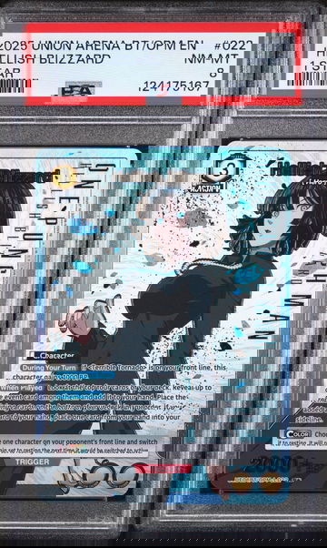 2025 Union Arena Ue06bt/Opm One Punch Man 1 Star Hellish Blizzard #022 PSA 8