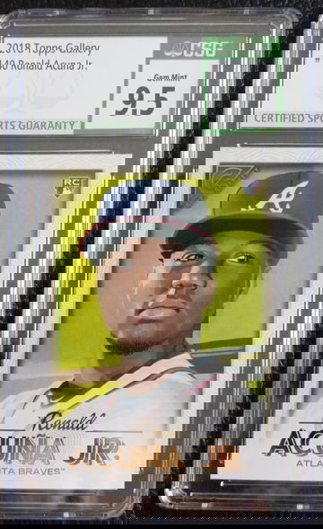 Ronald Acuna Jr 2018 Topps Gallery ROOKIE #140. CSG 9.5 GEM MINT. Atlanta Braves