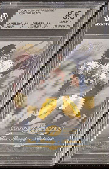 Tom Brady 2000 Playoff Prestige #286 Patriots RC 662 of 2500 BGS 8.5