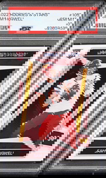 2022 Rookies & Stars Sam Howell RC #105 Washington Commanders - PSA 10 - LOW POP