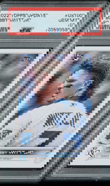 PSA 10 2022 Topps Update Bobby Witt Jr SP US100