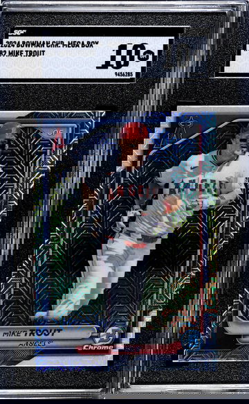 2024 Topps Bowman Chrome Mega Box Mojo Refractor Mike Trout #82 SGC 10