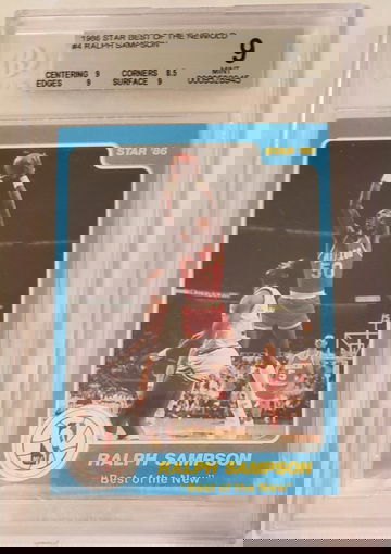 Ralph Sampson Rockets STAR 1986 BGS MINT