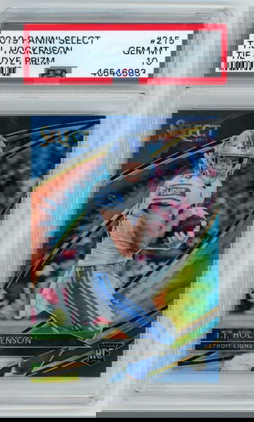 2019 Panini Select Tie-Dye Prizm /25 #215 TJ Hockenson Rookie PSA 10 Gem Mint