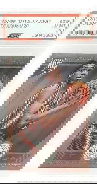 GIANNIS ANTETOKOUNMPO 2013 PANINI TOTALLY CERTIFIED RC PSA 9 