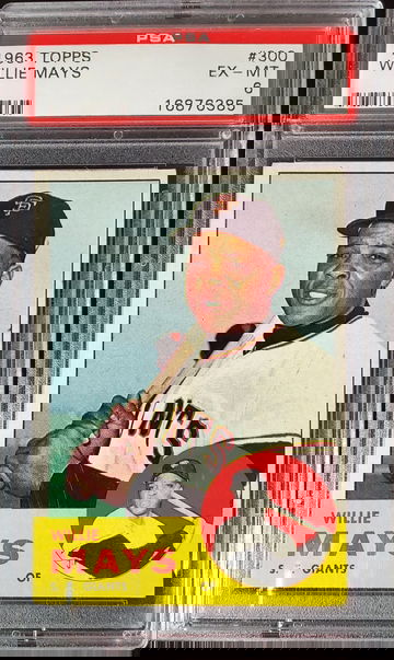 1963 Topps Willie Mays #300 Sharp PSA 6 EX-MT
