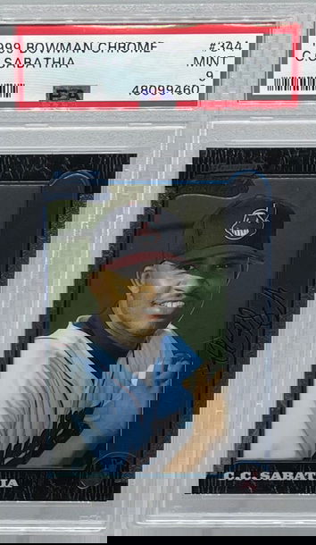 1999 Bowman Chrome C.C. Sabathia PSA 9