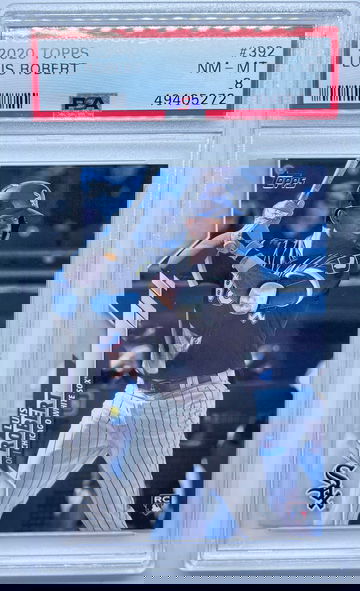 Luis Robert 2020 Topps RC #392 PSA 8