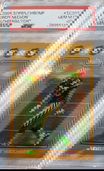 Jordy Nelson 2008 Topps Chrome Gold Refractor /199 Psa 10 Gem Mint