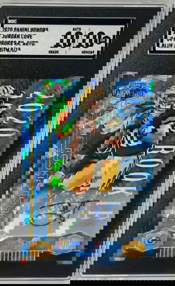 2020-21  Panini Honors #4 Jordan Love 2004 Rookies Signature Blue SGC 10 10