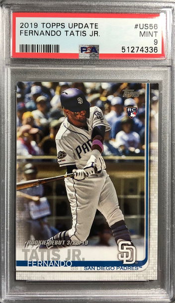 Fernando Tatis Jr 2019 Topps Update PSA 9