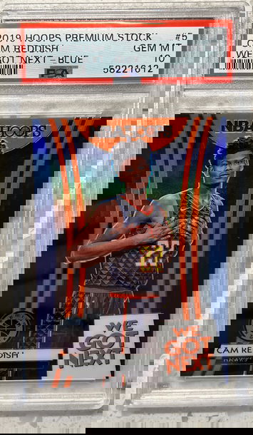 2019 panini hoops premium stock cam reddish we got next blue Prizm rc rookie psa 10