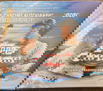 2020 Topps Chrome Baseball Hobby Sealed Jumbo Box