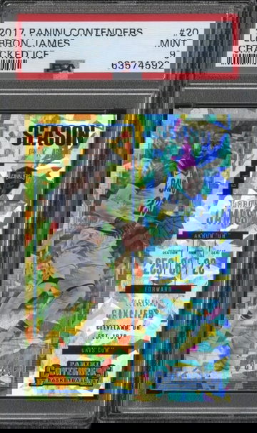 2017 Lebron James Panini Contenders Cracked Ice /25 Psa 9