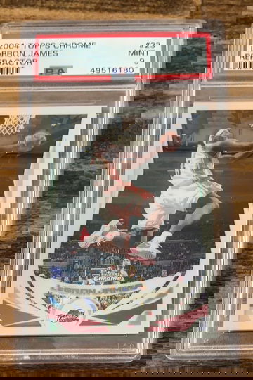 LeBron James 2004 Chrome Ref PSA 9