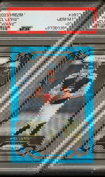 2023 Panini Prizm Will Levis Rookie Blue Wave Prizm /199 RC Titans #397 Team Color Match