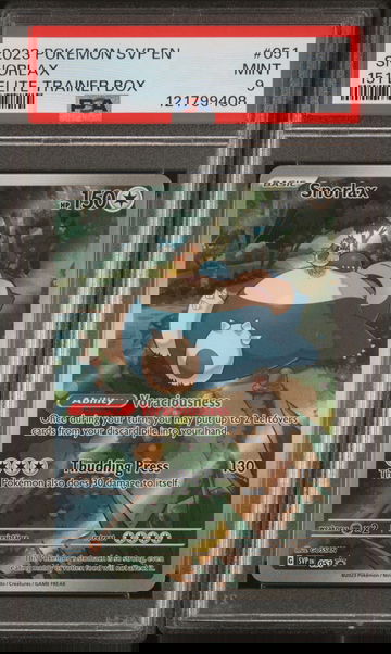 2023 Pokemon Black Star Promo 151 Elite Trainer Box Snorlax #51 PSA 9