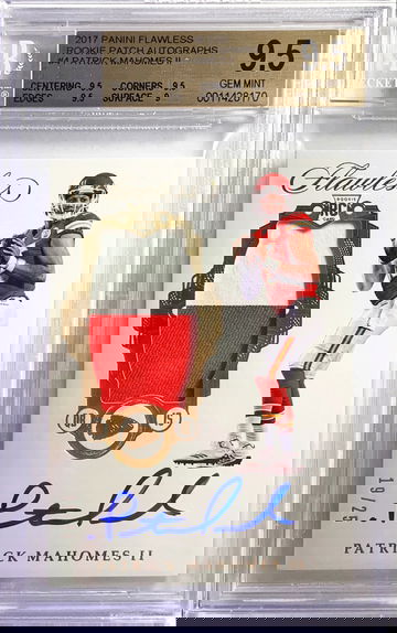 Patrick Mahomes Flawless RPA /25 BGS 9.5/9