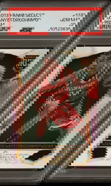 2013 Panini Select #178 Giannis Antetokounmpo Rookie RC Prizm PSA 10 Gem Mint Rare