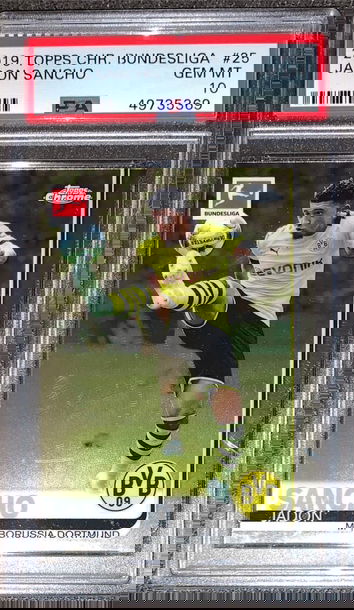 PSA 10 Jadon Sancho Topps Chrome