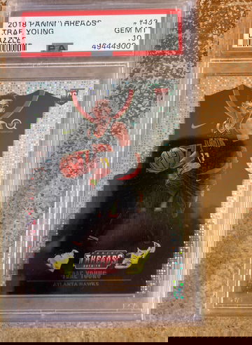 Trae Young 2018 Panini threads rookie dazzle psa 10