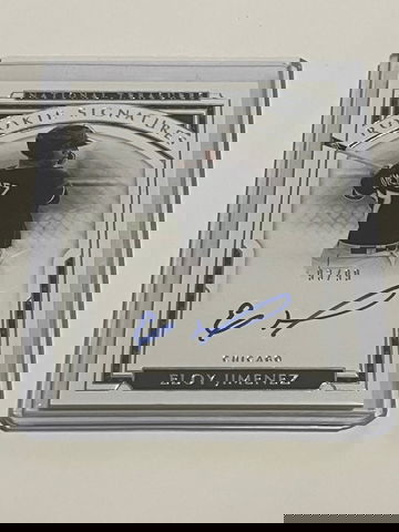 2019 National Treasure Eloy Jimenez Rookie Signatures /99 Auto Rookie Autograph RC 