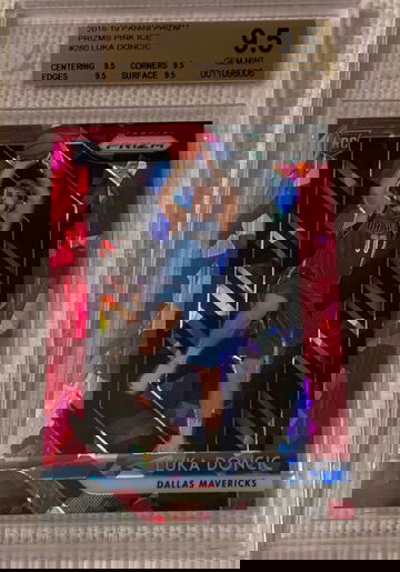 Luka Doncic 2018-19 Prizm Pink Ice BGS 9.5 QUAD 9.5 ROOKIE