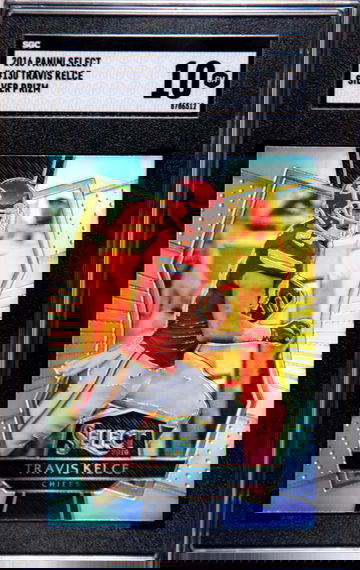 2016 panini select 130 travis kelce silver prizm chiefs sgc 10 gem mint