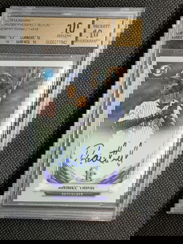 2014  Bowman Chrome Prospects RAIMEL TAPIA Autograph BGS 10 Pristine