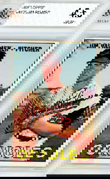 1967 TOPPS JIM PALMER BVG 4.5