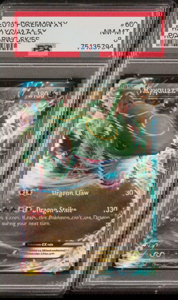 2015 Pokemon XY Roaring Skies Rayquaza Ex #60 PSA 8