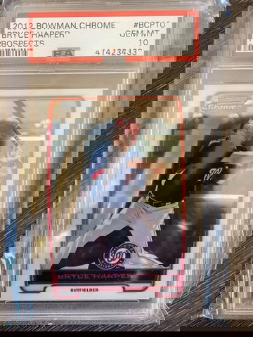 BRYCE HARPER 2012 BOWMAN CHROME PROSPECTS #BCP10 ROOKIE RC PSA 10