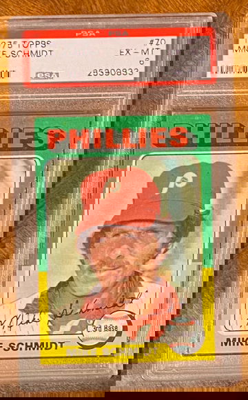 1975 Topps Mike Schmidt PSA 6 EX-MT