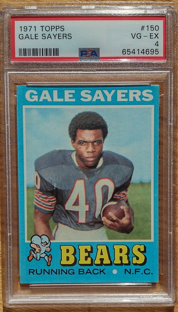 1971 Topps Gale Sayers PSA 4
