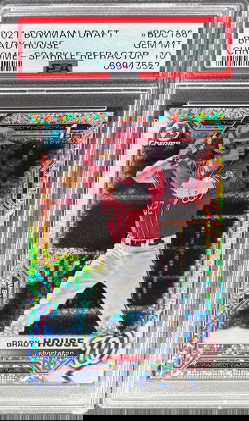 2021 Bowman Draft Brady House Sparkle Refractor PSA 10