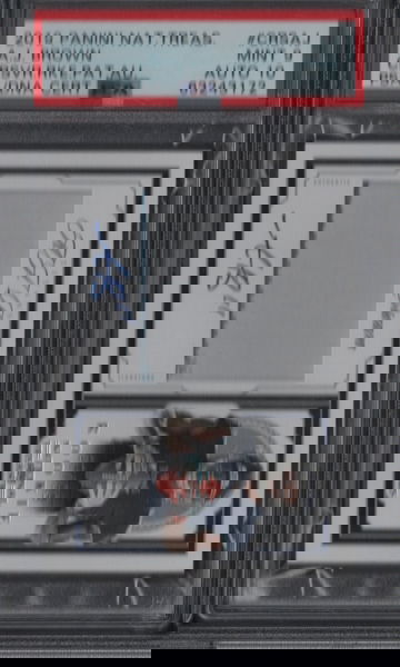 2019 Panini National Treasures AJ Brown Rookie Auto Patch PSA 9/10 Auto