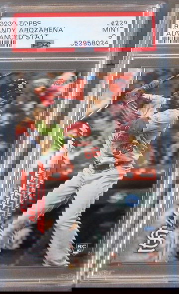 Randy Arozarena RC 2020 Topps #229 Advanced Stats #/300 PSA 9