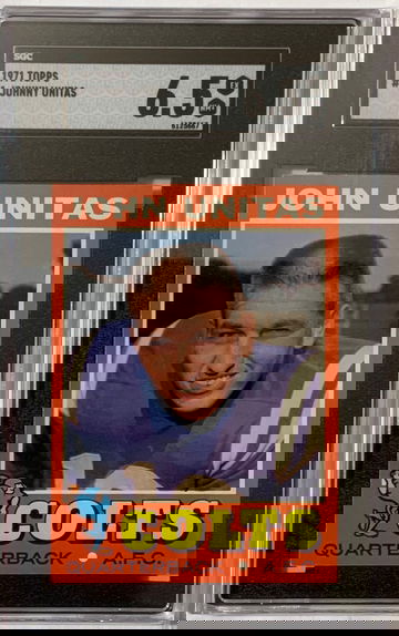 1971 Topps Johnny Unitas SGC 6.5